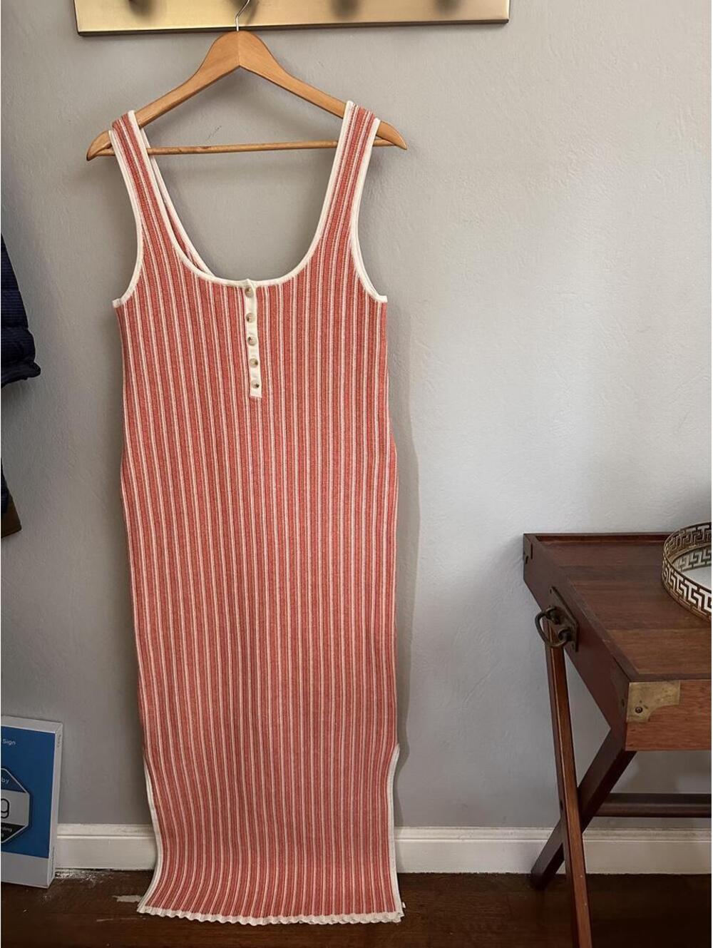 Women's Pink and Orange Dress